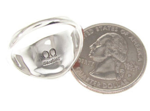 Sterling Silver Opal Inlay Red Oyster Shell Ring Size 8-3/4 YS58549